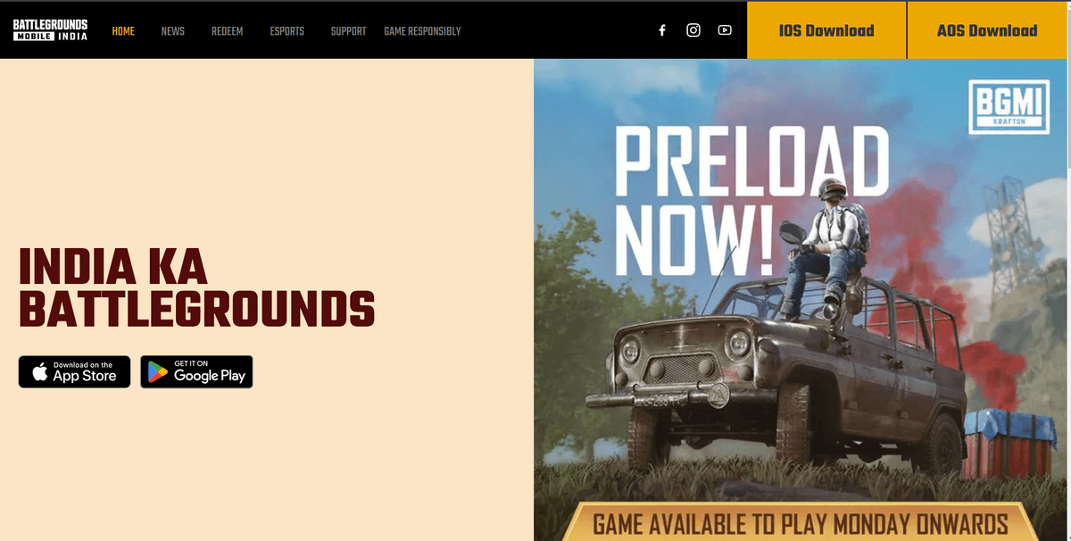 Battlegrounds Mobile India clone